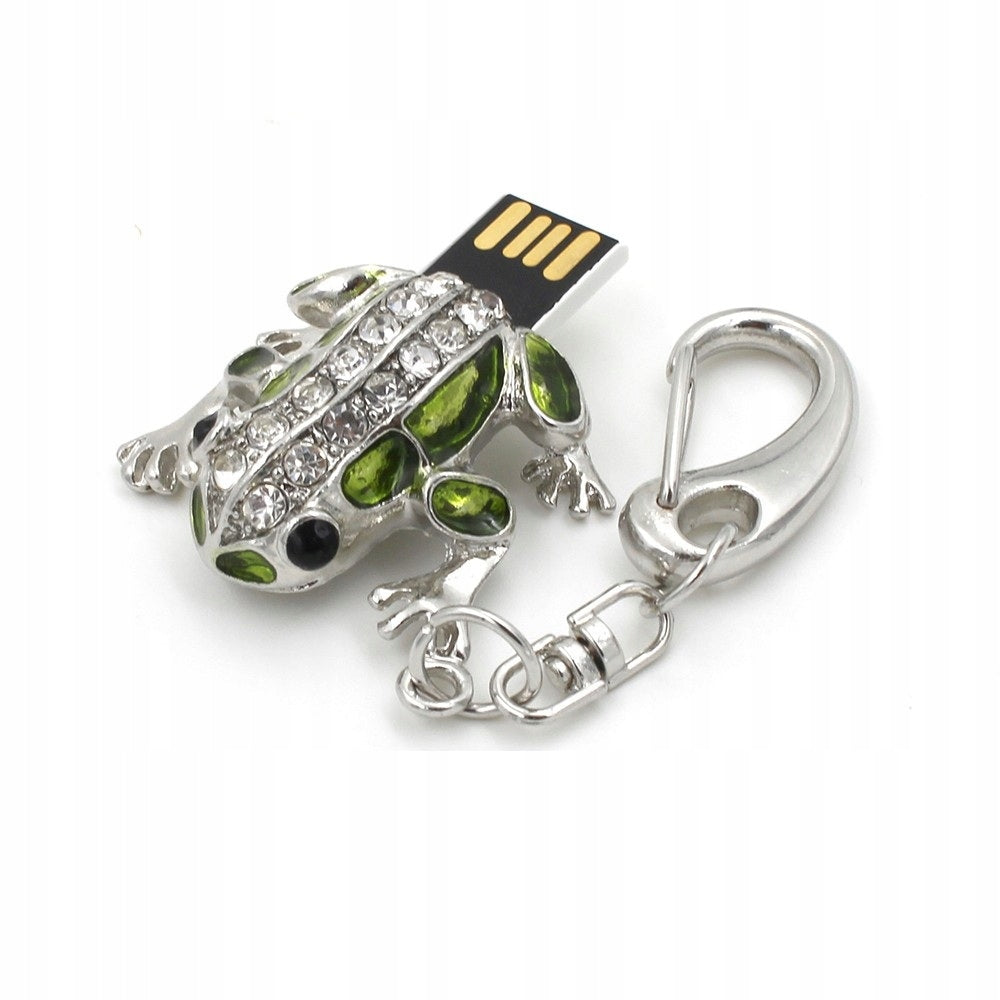 KEYCHAIN SILVER FROG TOAD 8GB