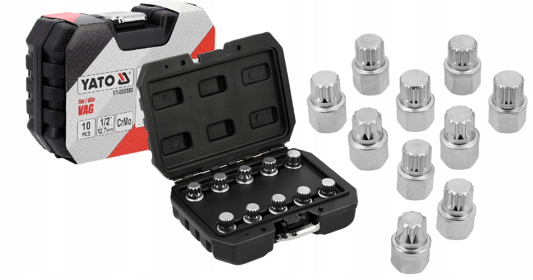 KEYS FOR WHEEL PROTECTION SCREWS VW/AUDI 10 EL. SET