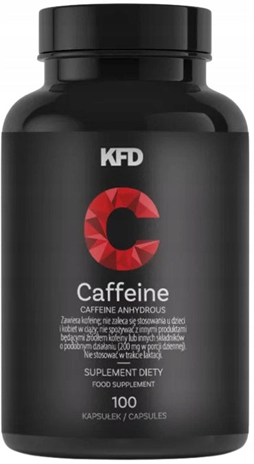 KFD CAFFEINE anhydrous caffeine 200 mg energy 2 x 100 capsules EAN (GTIN) 5901947668016
