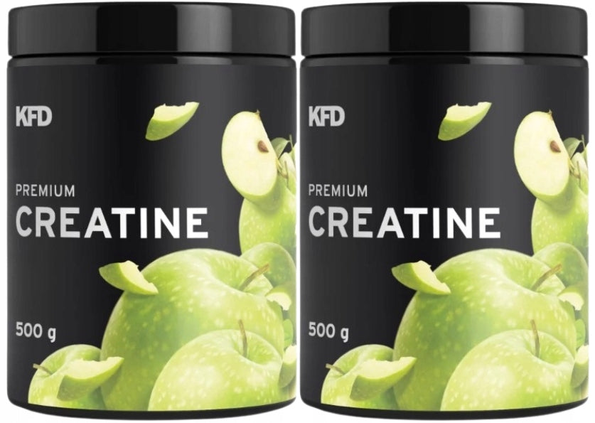 KFD PREMIUM CREATINE creatine powder flavor green apple 2 x 500 g