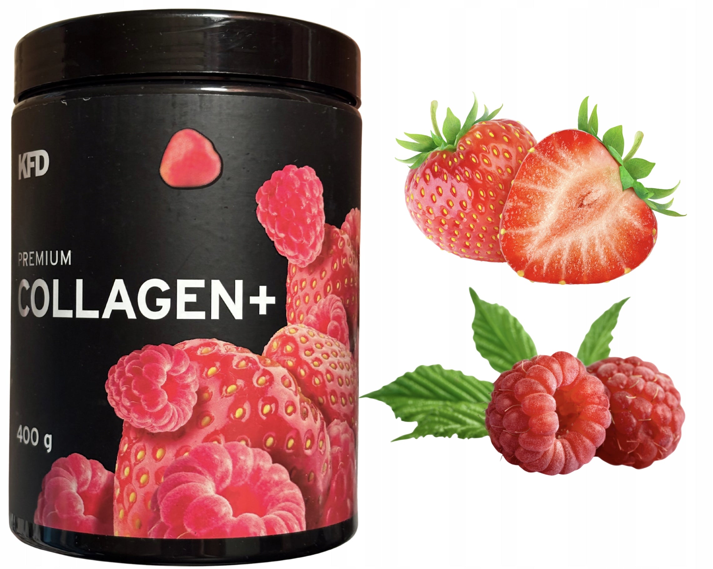 KFD Premium Collagen+ 400g strawberry raspberry collagen MSM D3 joints skin Medical device no