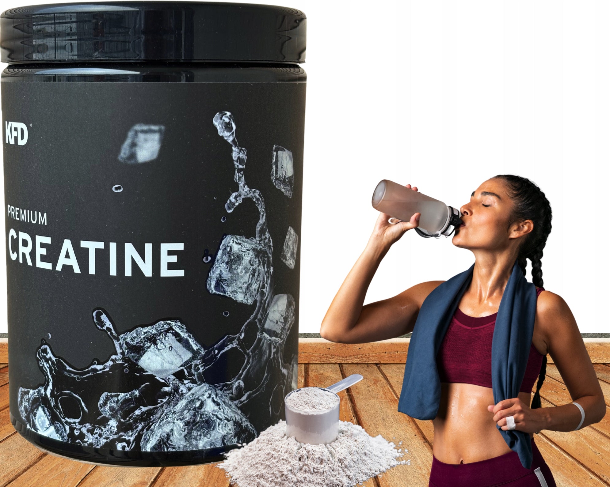 KFD Premium Creatine 500g natural creatine monohydrate strength mass 100portions