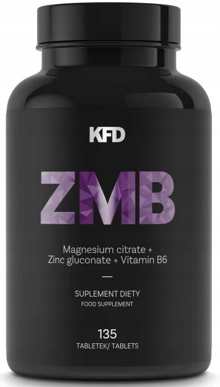 KFD ZMB 135 tab Magnesium Zinc B6 Gluconate Citrate Muscle Regeneration Sleep
