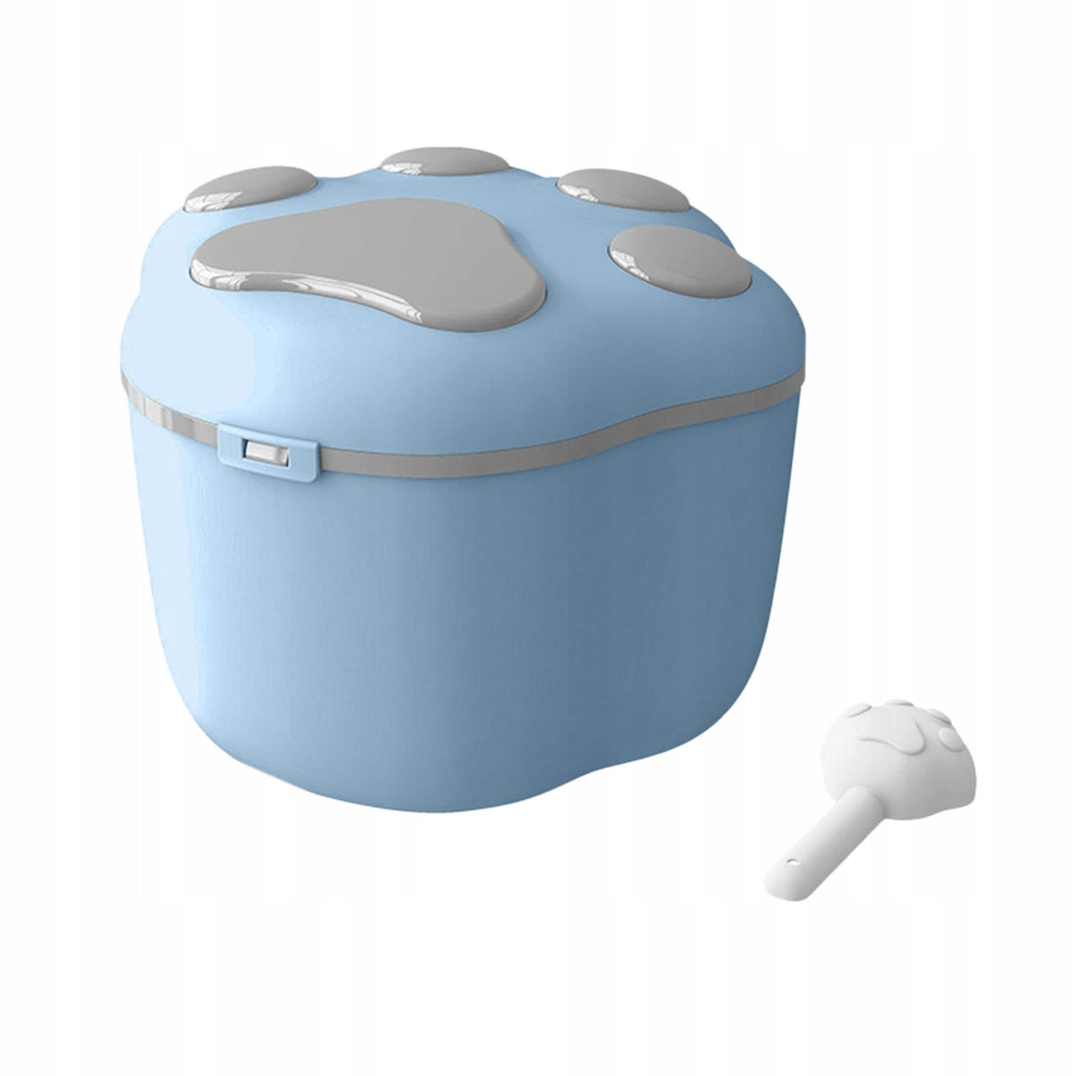 KG lb Large Pet Dog Cat Food Storage Container Cereal Rice Flour Blue Packaging status original