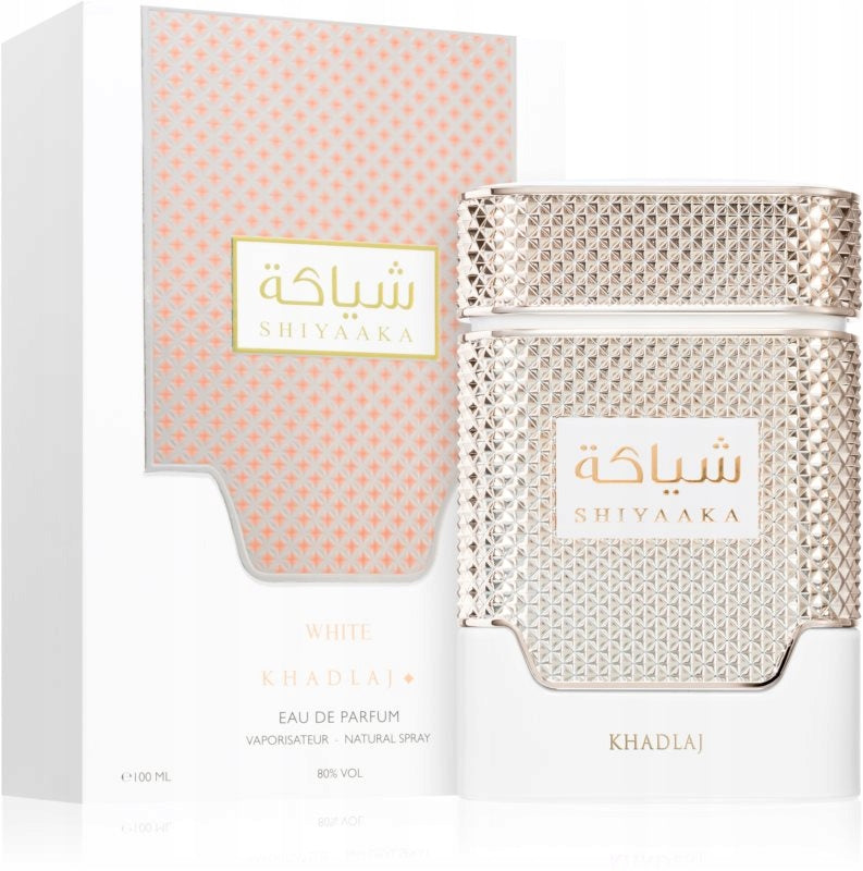 KHADLAJ Shiyaaka White Eau de Parfum for Women Perfume EDP Spray 100ml Packaging volume 100 ml