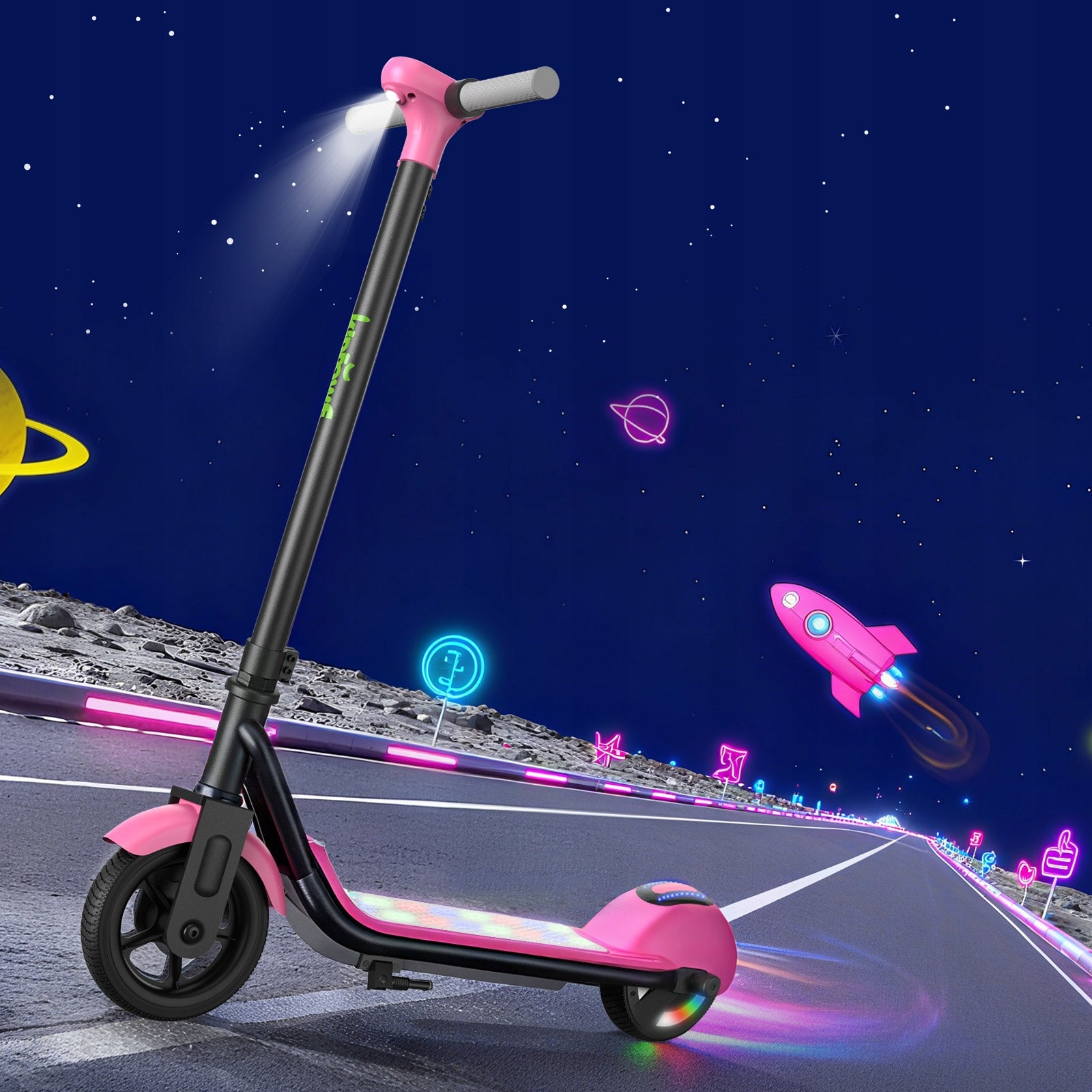 KIDDOWE K1 Cool electric scooter for children 130W 24V 3AH 14km/h Color pink