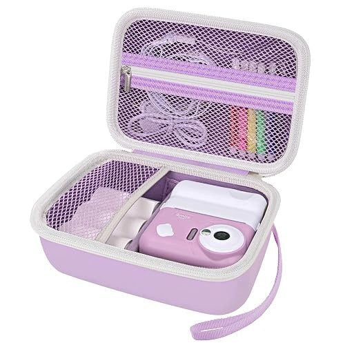 KIDS CAMERA BAG PINK PU EVA WATERPROOF GIFT Leather Brand no brand