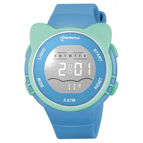 KIDS DIGITAL WATCH SILICONE WATERPROOF ALARM CLOCK STOPWATCH FOR BIRTHDAY Brand no brand