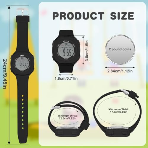 KIDS DIGITAL WATCH WATERPROOF SPORTS SILICONE GIFT Silicone Kind digital