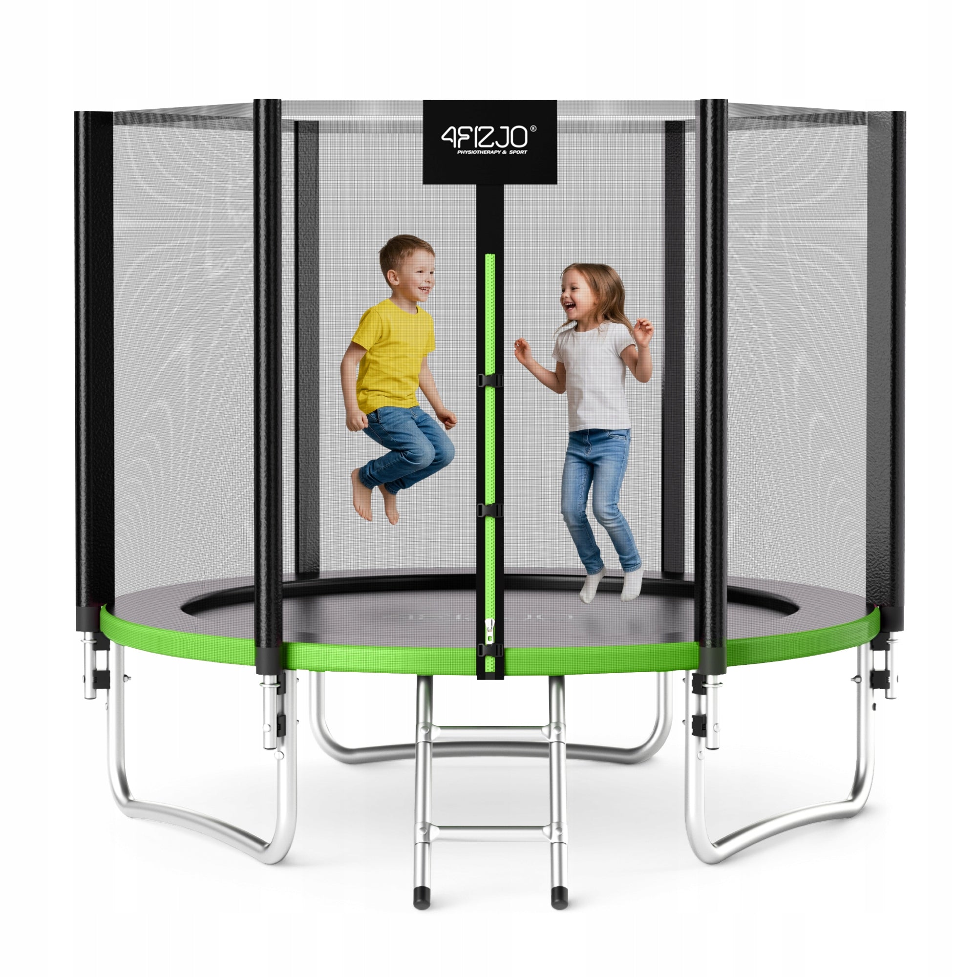 KIDS HOME TRAMPOLINE FOR HOME AND GARDEN WITH 8 FT OUTDOOR MESH