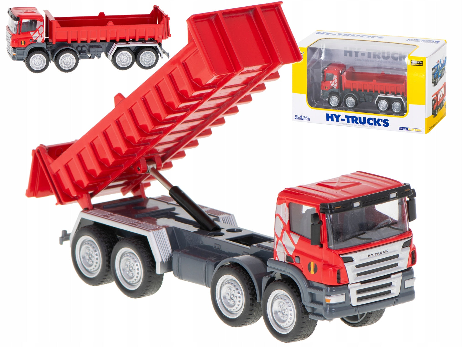 Modell eines Muldenkippers aus Metall, 1:50 