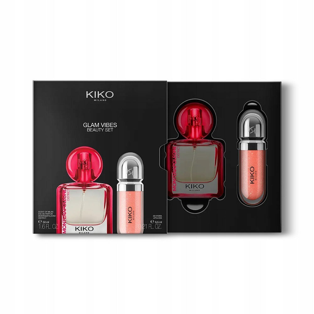 KIKO MILANO Glam Vibes Montenapoleone Eau de Parfum + 3D Hydra Lip Gloss Brand Kiko Milano
