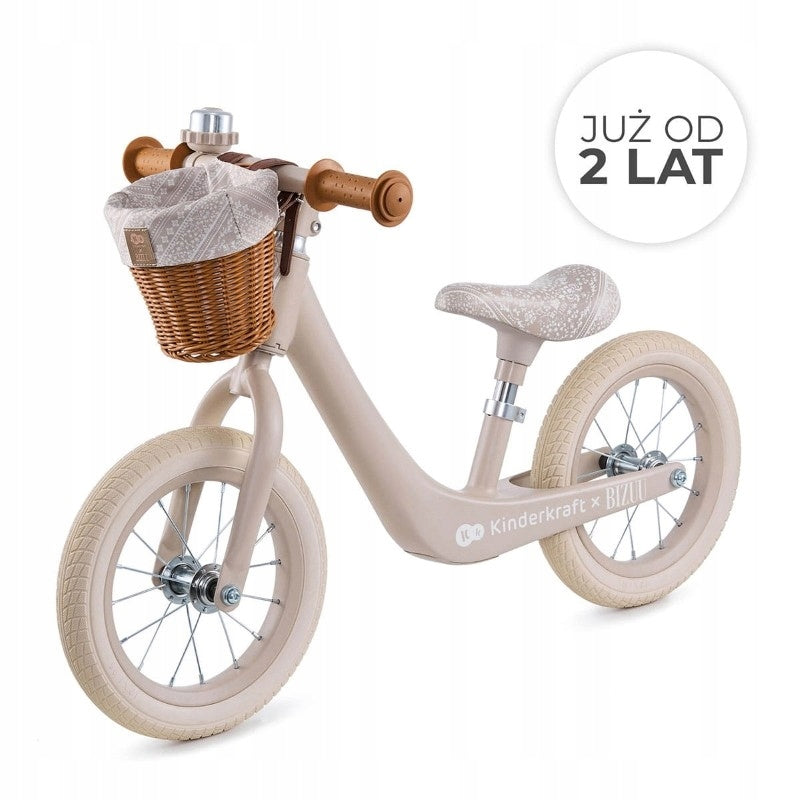 KINDERKRAFT BALANCE BIKE RAPID 2 BIZUU MAGNESIUM LIGHT + BASKET 2+ Kid's age 2＋ years