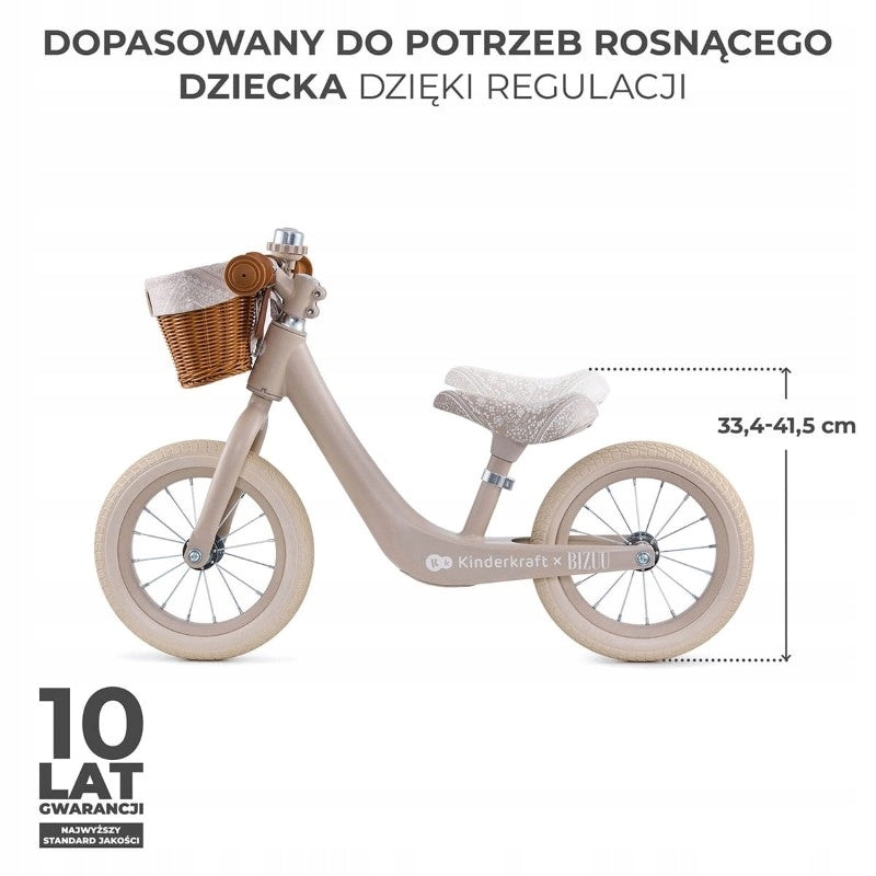 KINDERKRAFT BALANCE BIKE RAPID 2 BIZUU MAGNESIUM LIGHT + BASKET 2+ Manufacturer code 5902533927906