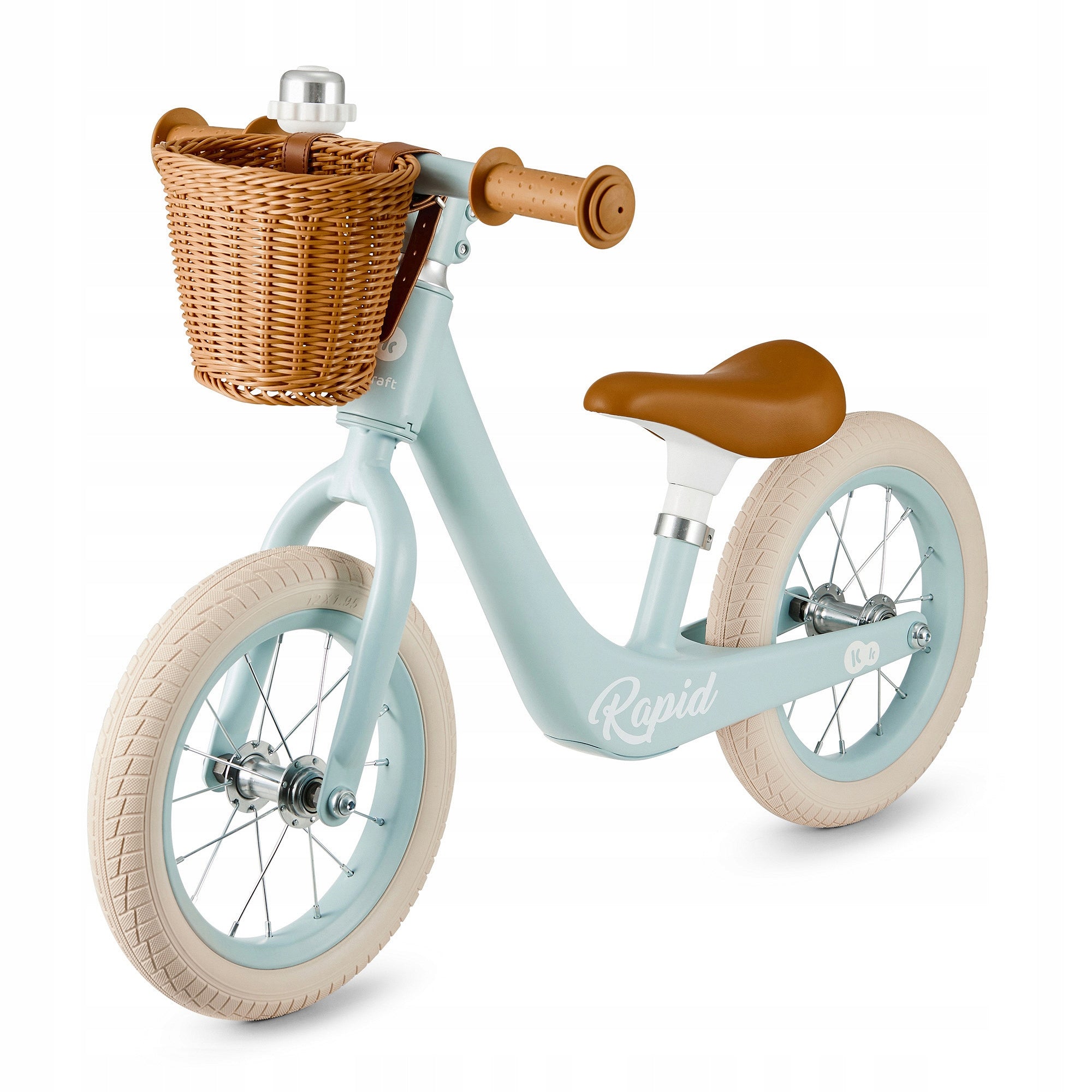 KINDERKRAFT BALANCE BIKE RAPID 2 MAGNESIUM LIGHT + BASKET 2+