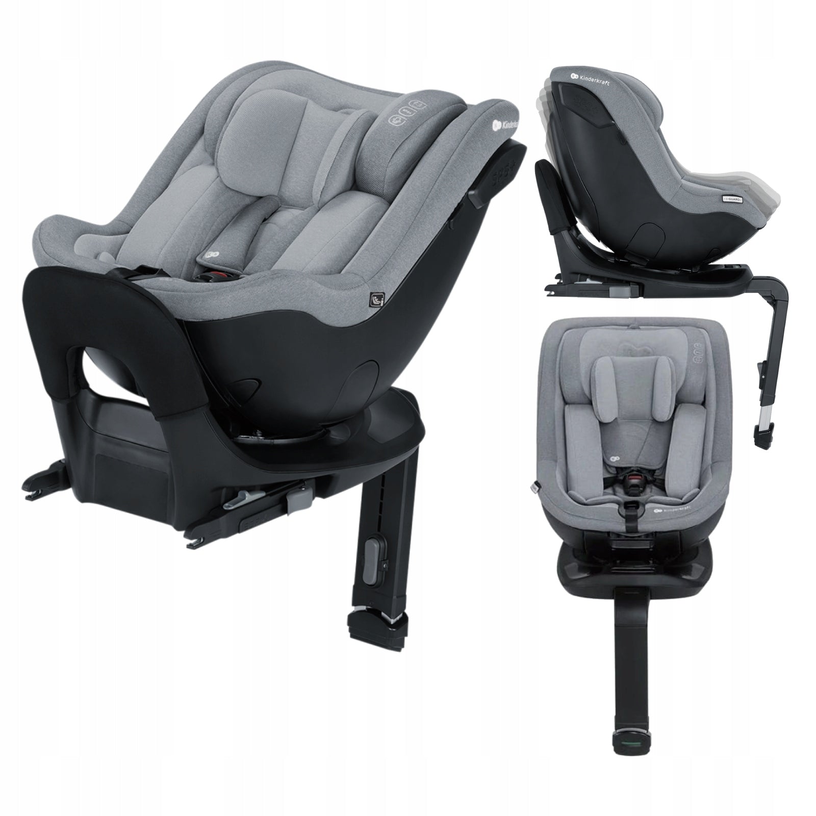 KINDERKRAFT CAR SEAT 360 I-GUARD SWIVEL ISOFIX 0-18 KG INSERT