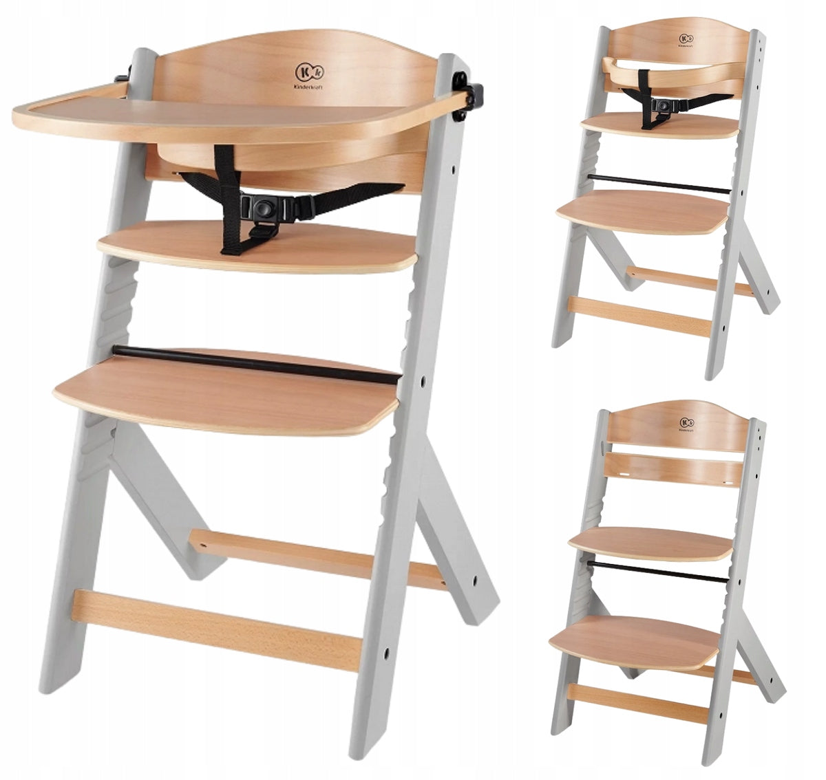KINDERKRAFT ENOCK WOODEN HIGH CHAIR