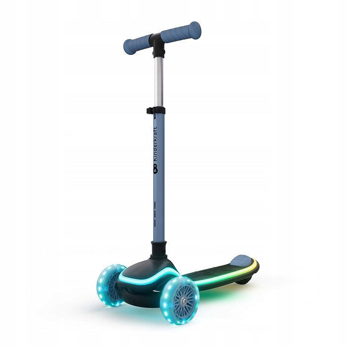 KINDERKRAFT TRICYCLE SCOOTER 2IN1 RAKET UP 2 LED FOLDING FOR 2 YEAR OLD+ Frame aluminum