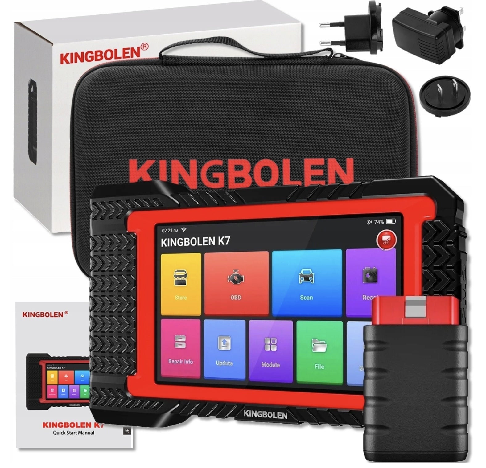 KINGBOLEN K7 OBD2 Diagnostic Tester CAN-FD Lifetime Updates PL Manufacturer code Kingbolen K7 Diagnostic Scanner OBD2 Tablet