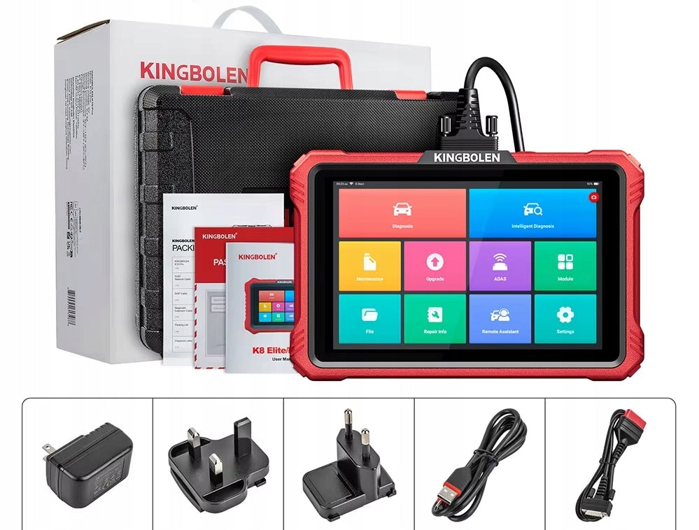 KINGBOLEN K8 ELITE+ DIAGNOSTIC TESTER UNIVERSAL FREE UPDATES Manufacturer code INTERFEJS SKANER KOMPUTER K8 ELITE OBD2