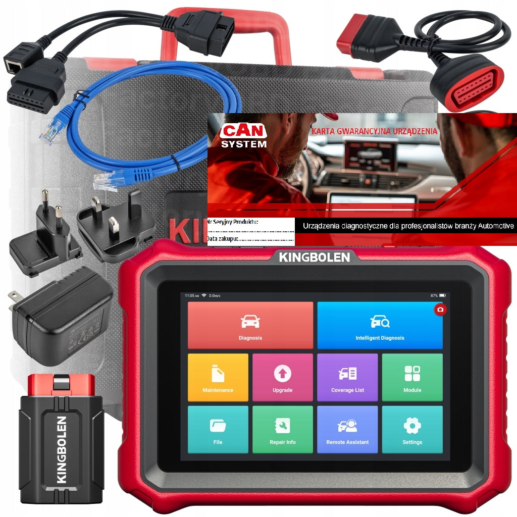 KINGBOLEN K8 PRO DIAGNOSTIC TESTER lifetime update FULL Polish