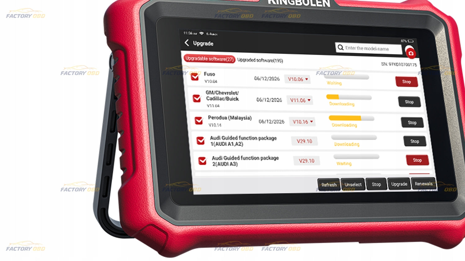 KINGBOLEN K8 PRO OBDII DIAGNOSTIC INTERFACE DOIP Lifetime Update Software Brand Kingbolen