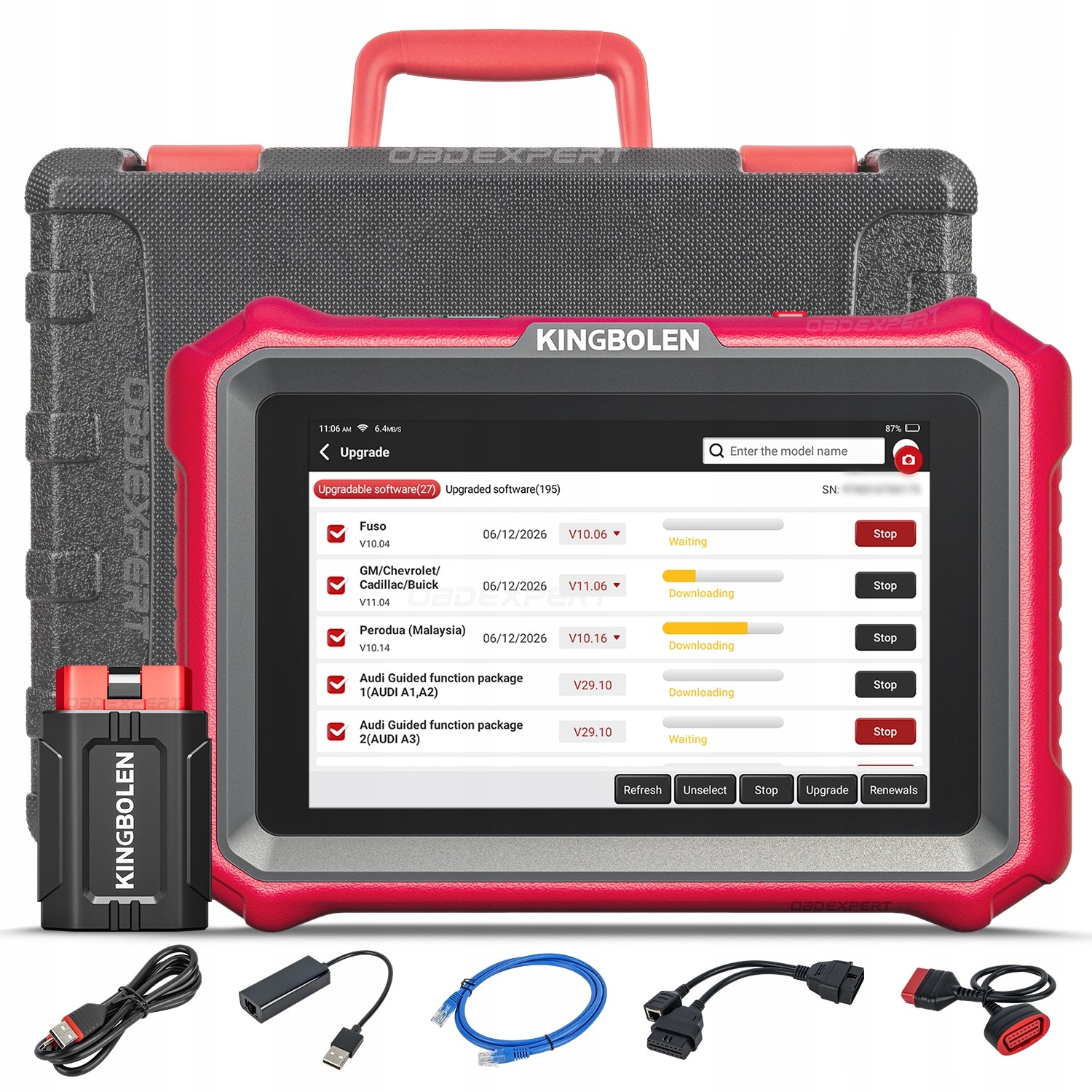 KINGBOLEN K8 PRO OBDII DIAGNOSTIC INTERFACE DOIP Lifetime Update Software