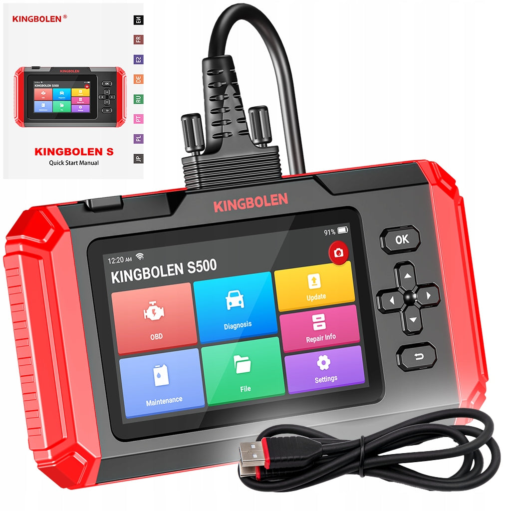 KINGBOLEN S500 OBD2 DIAGNOSTIC INTERFACE FREE UPDATES POLISH
