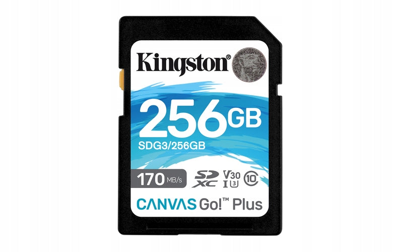KINGSTON 256 GB SD SDXC UHS-3 V30 SDG3 170/90MB/s memory card Manufacturer Kingston