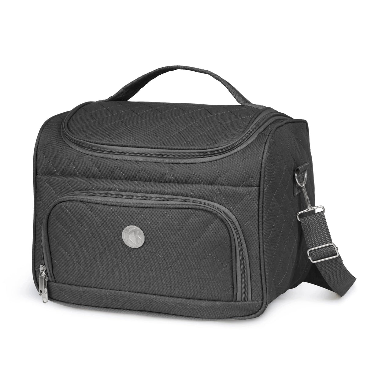 KINSTON L Black Travel Organizer with Detachable Compartments