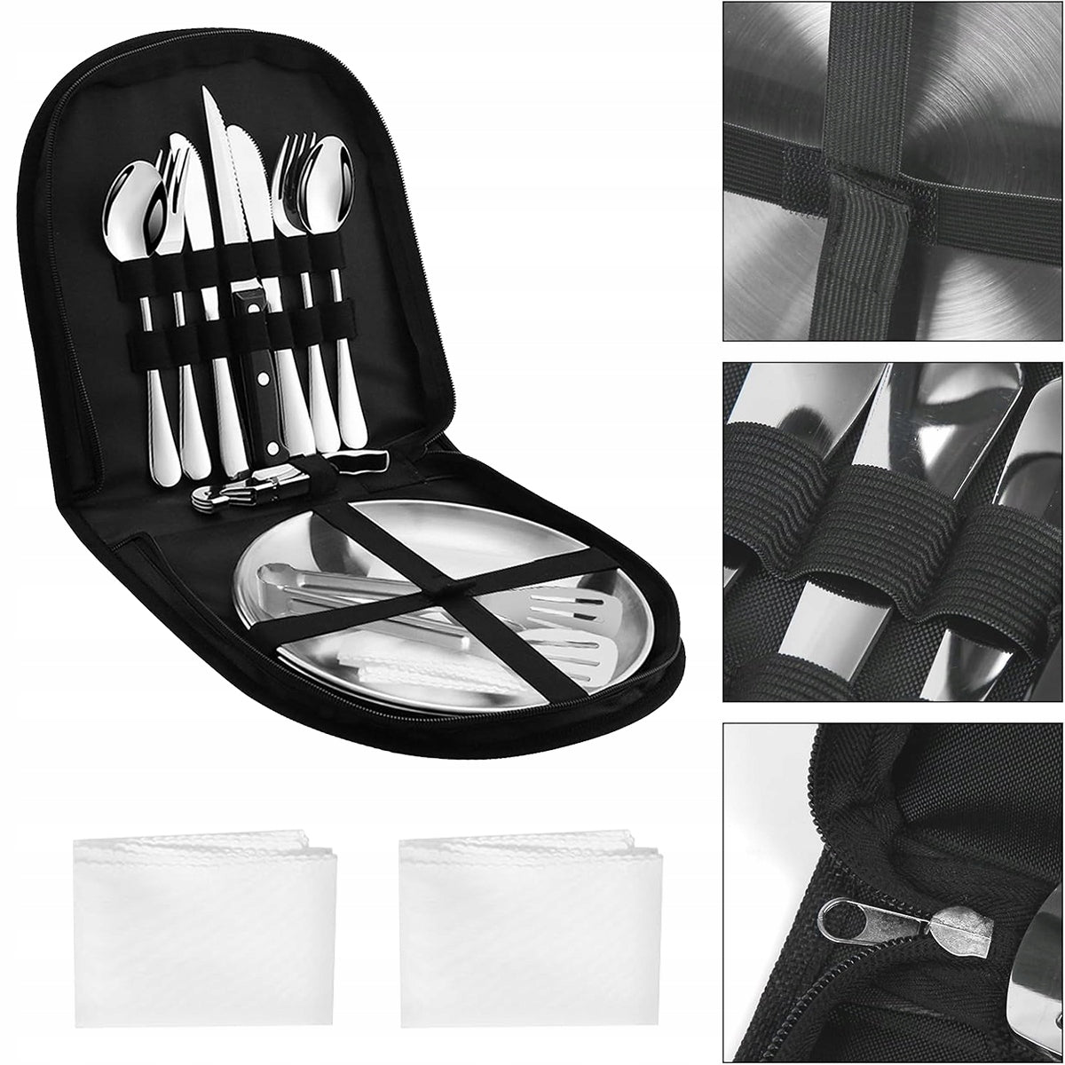 KITCHEN CAMPING UTENSILS ESSENTIAL TRAVEL SET PORTABLE Packaging status original