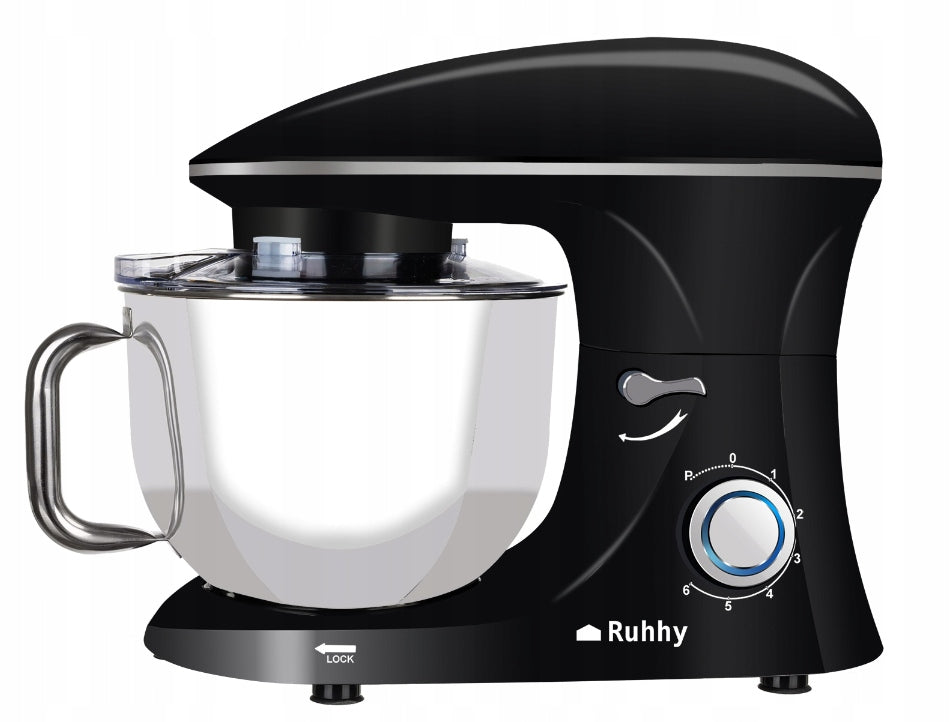 KITCHEN MIXER BLACK PLANETARY ROBOT 2200W