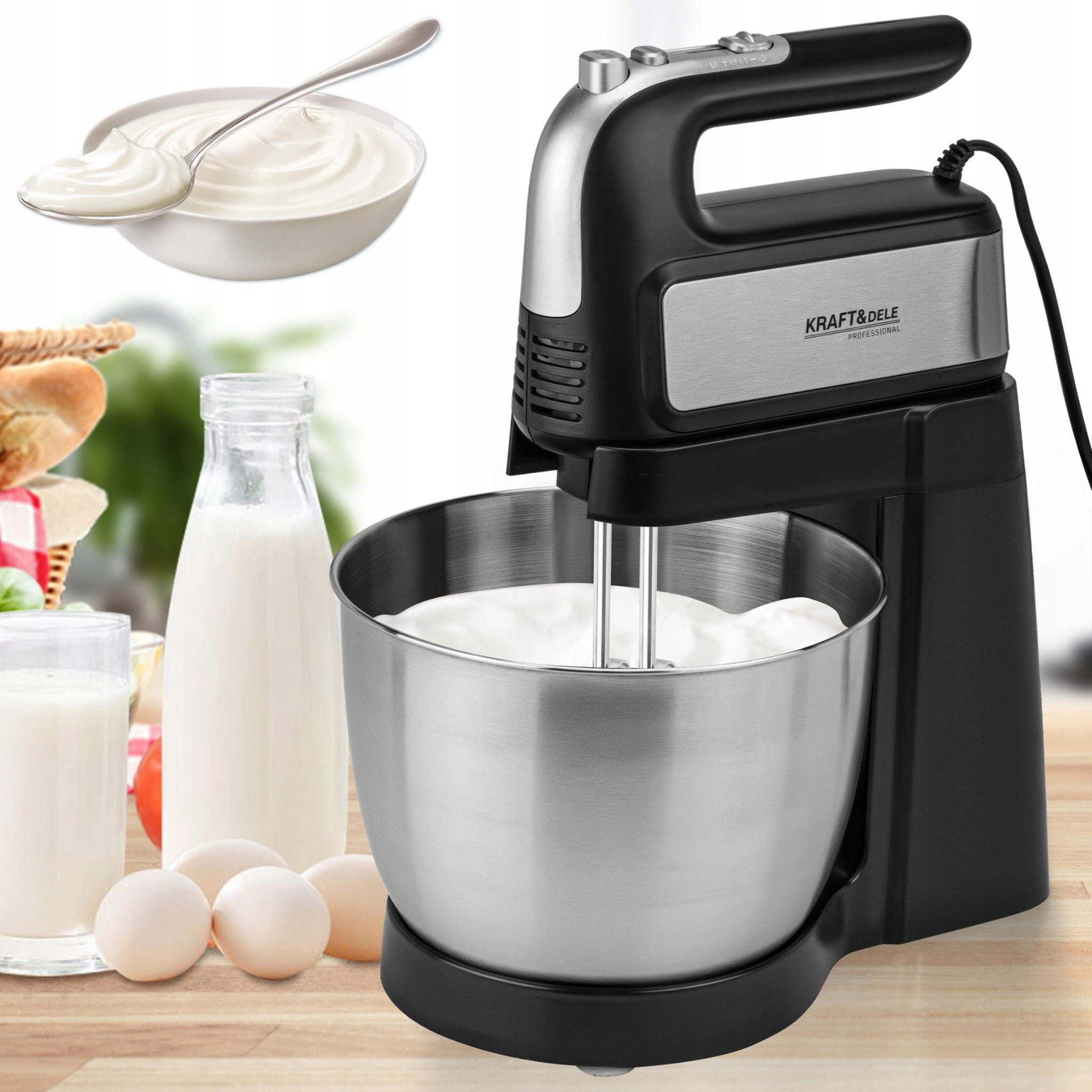 KITCHEN MIXER WITH BOWL 4,5L 1000W K - PLANETARY ROBOT DOCIASTAI CREAMS Power rating 1000 W