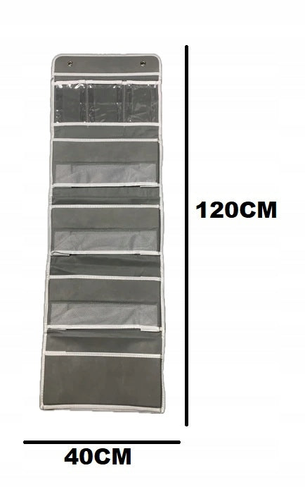 KITCHEN ORGANIZER BAG WITH POCKETS FOR STORAGE GREY 120X40CM Brand no brand