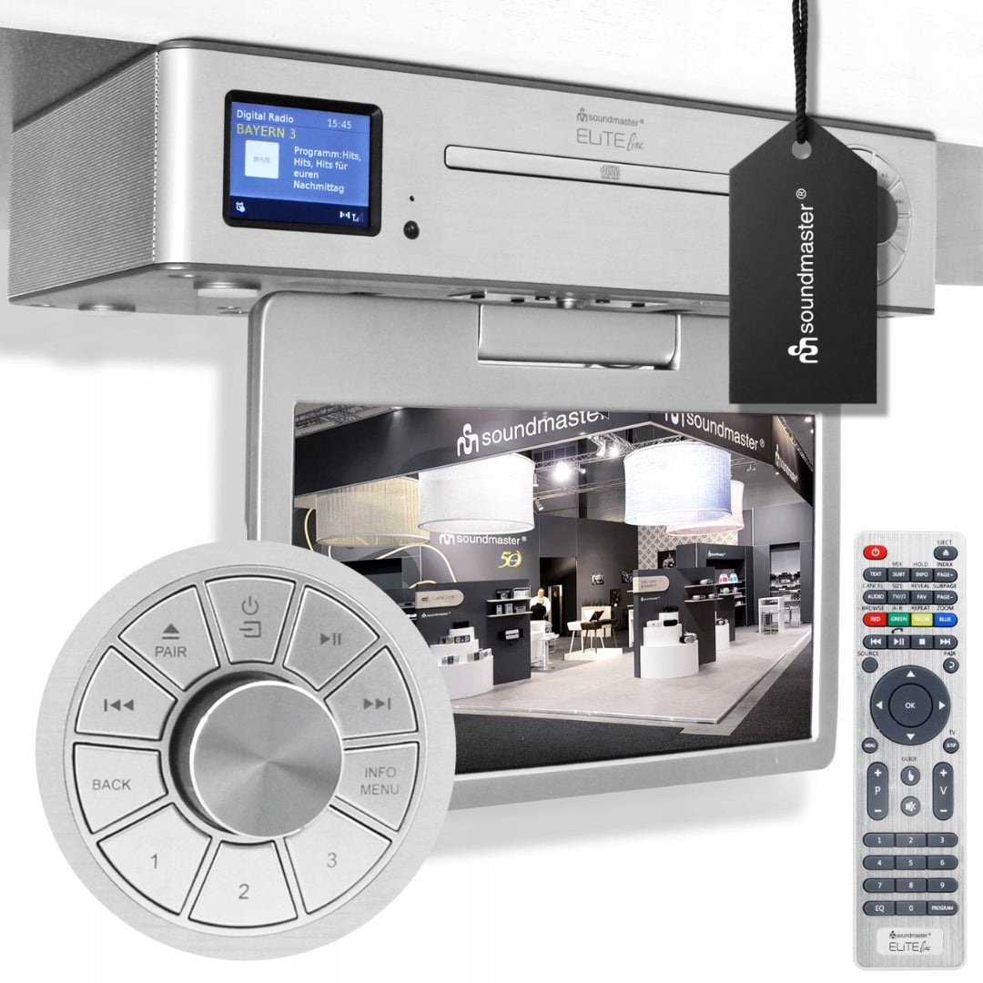 KITCHEN RADIO CD SOUNDMASTER UNDER CABINET LCD SCREEN DAB+/FM BLUETOOTH USB