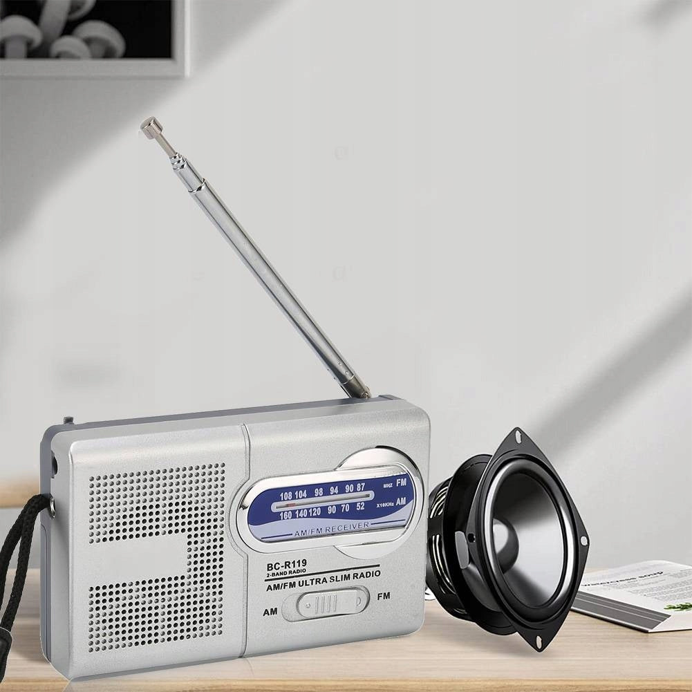 KITCHEN RADIO CONSTRUCTION PORTABLE FM AM BATTERY OPERATED ANTENNA SMALL LIGHT Manufacturer code 565you