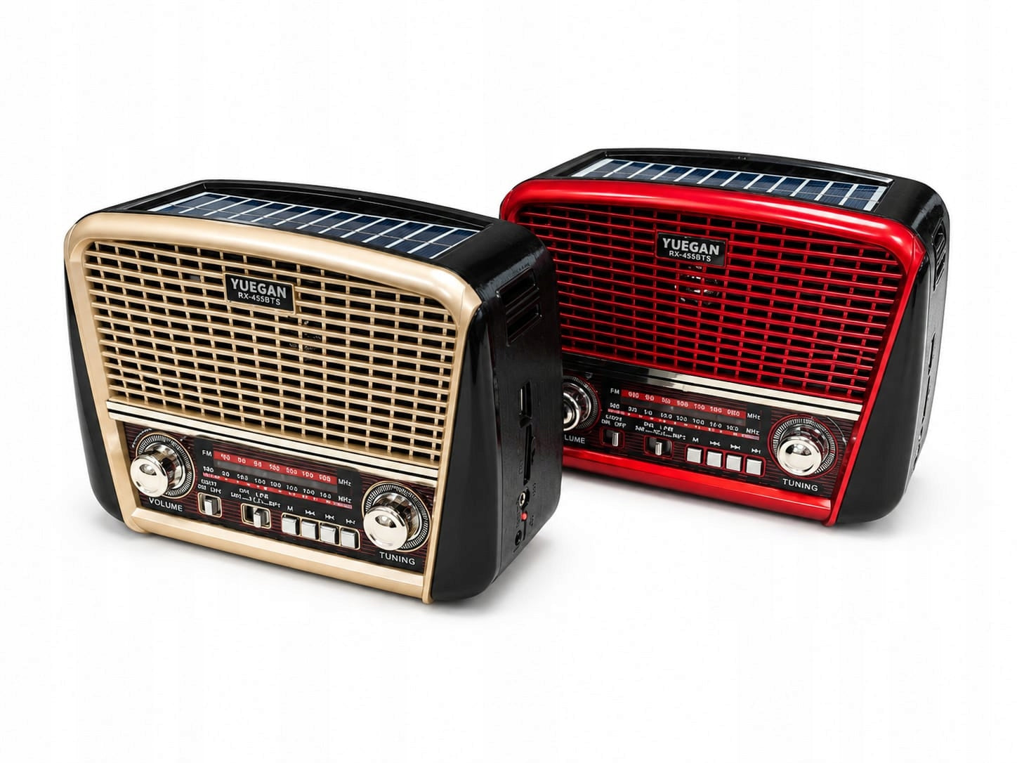 KITCHEN RADIO FM PORTABLE RETRO SOLAR BLUETOOTH FLASHLIGHT USB RECHARGEABLE BATTERY
