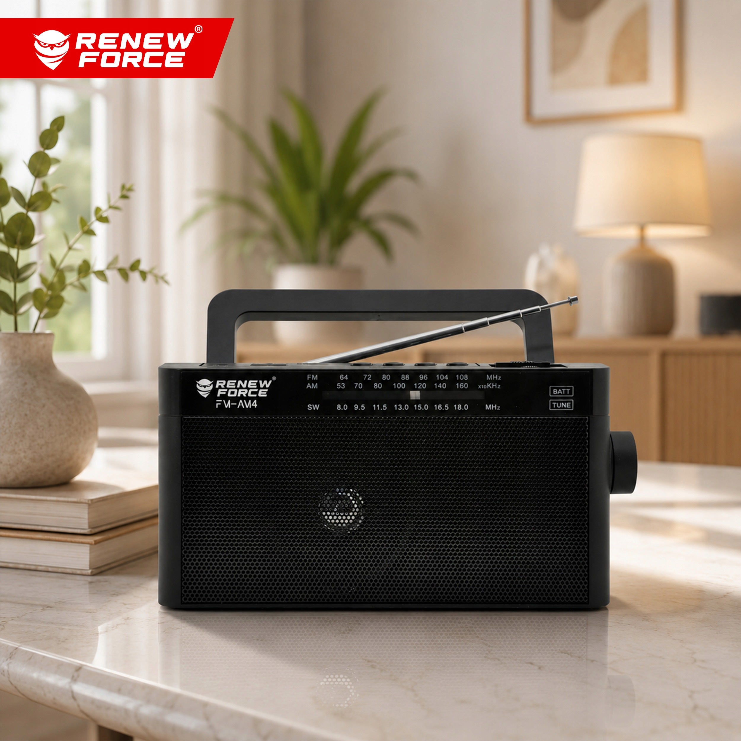 KITCHEN RADIO FOR RECHARGEABLE PORTABLE BLUETOOTH USB FM STYLISH RETRO Packaging status original