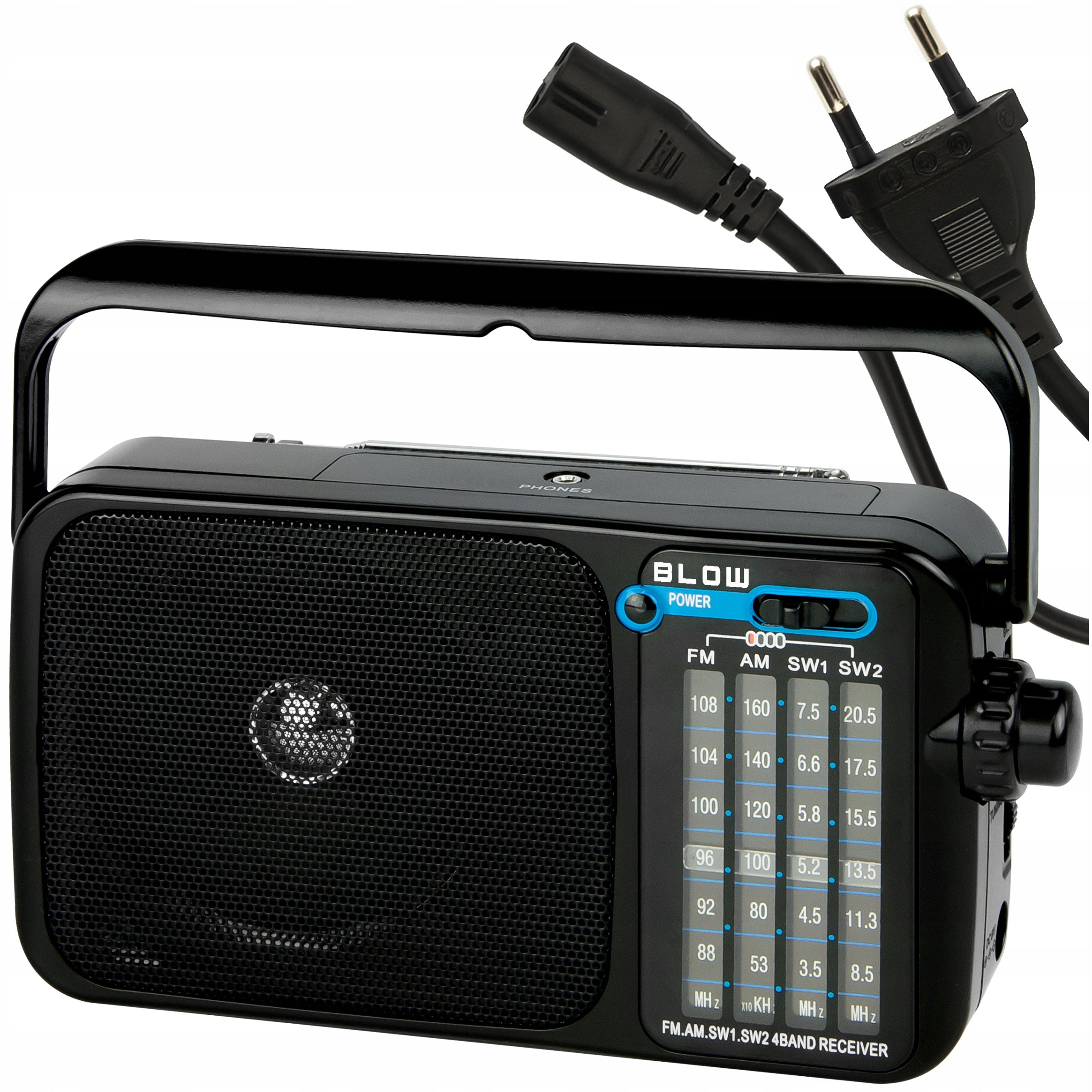 KITCHEN RADIO PORTABLE AM FM SW BATTERY OPERATED R20 MINI JACK ANTENNA