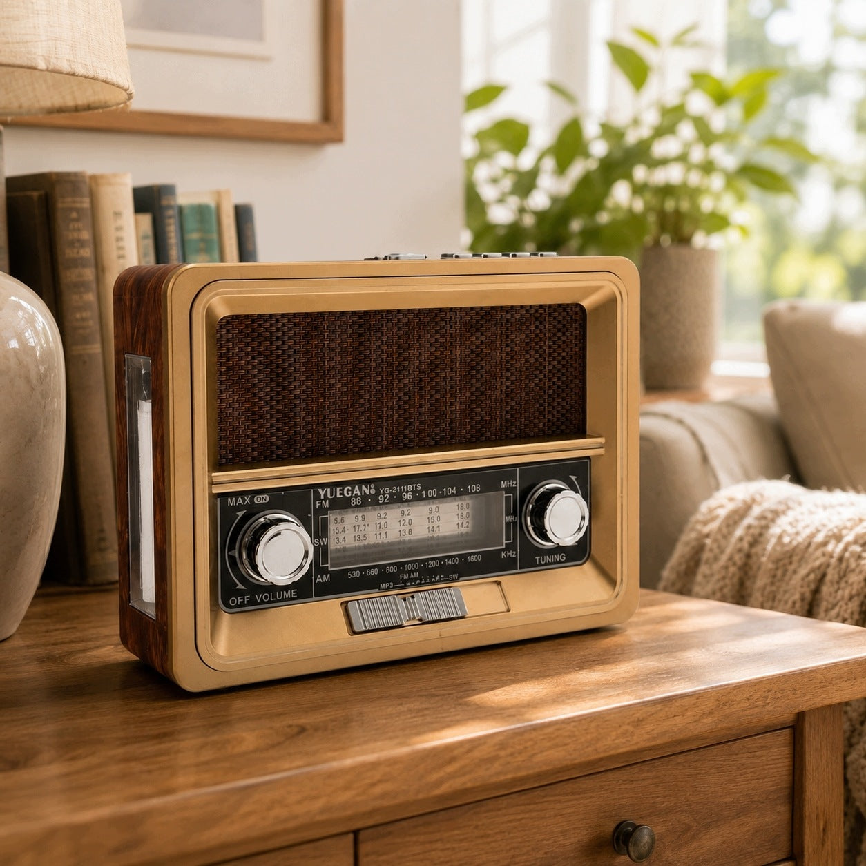 KITCHEN RADIO PORTABLE BATTERY RETRO VINTAGE BLUETOOTH USB FM Manufacturer code Radio do kuchni budowlane na baterie solar