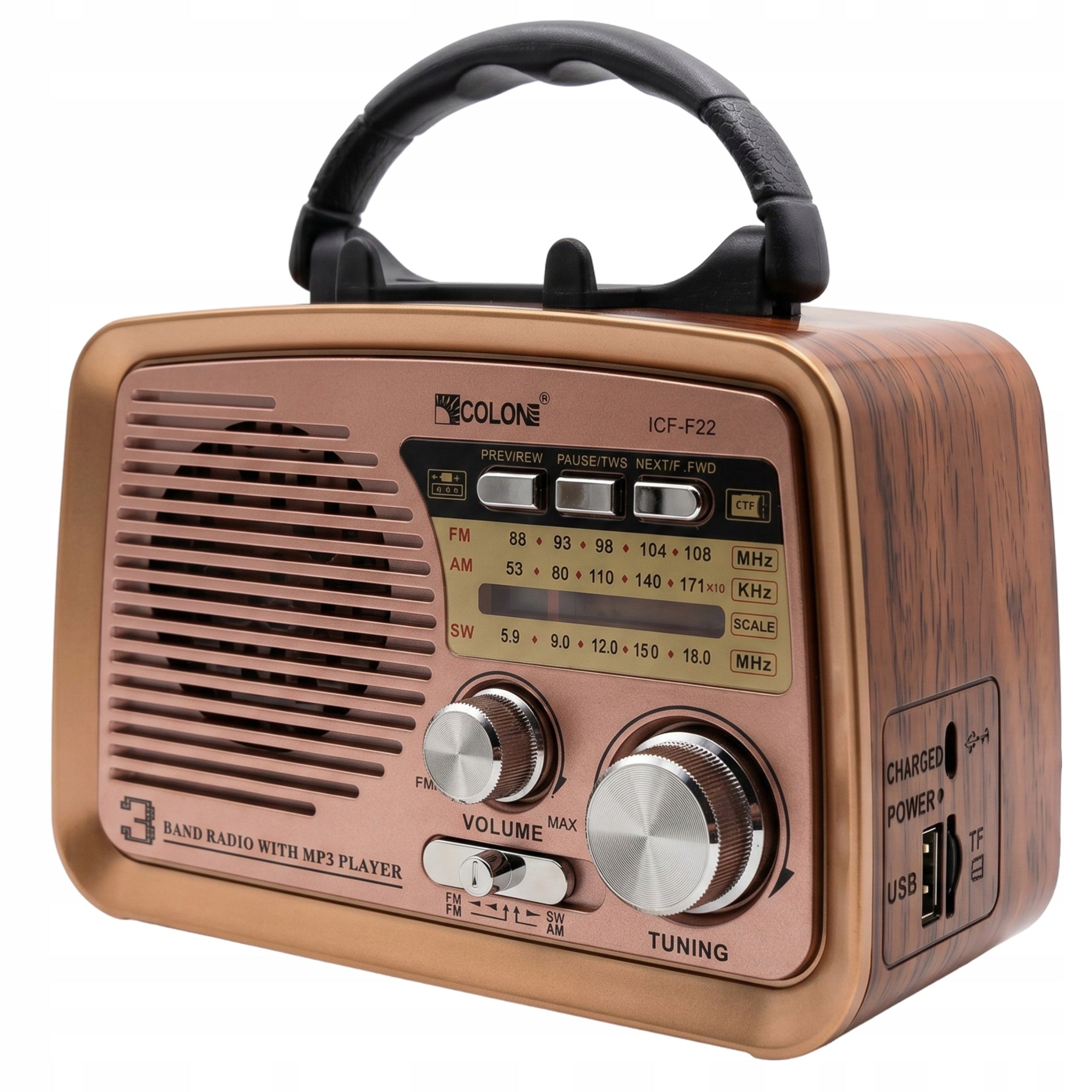 KITCHEN RADIO PORTABLE BLUETOOTH FM AM BATTERY BUILT USB ANTENNA Manufacturer code E972-2