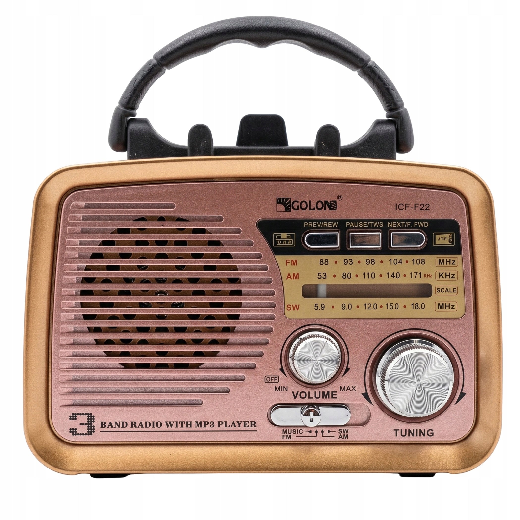 KITCHEN RADIO PORTABLE BLUETOOTH FM AM BATTERY BUILT USB ANTENNA Packaging status original