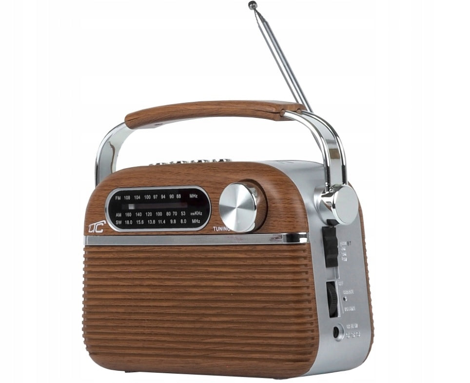 KITCHEN RADIO RECHARGEABLE BLUETOOTH USB FM STYLISH RETRO VINTAGE Manufacturer code LTC2027