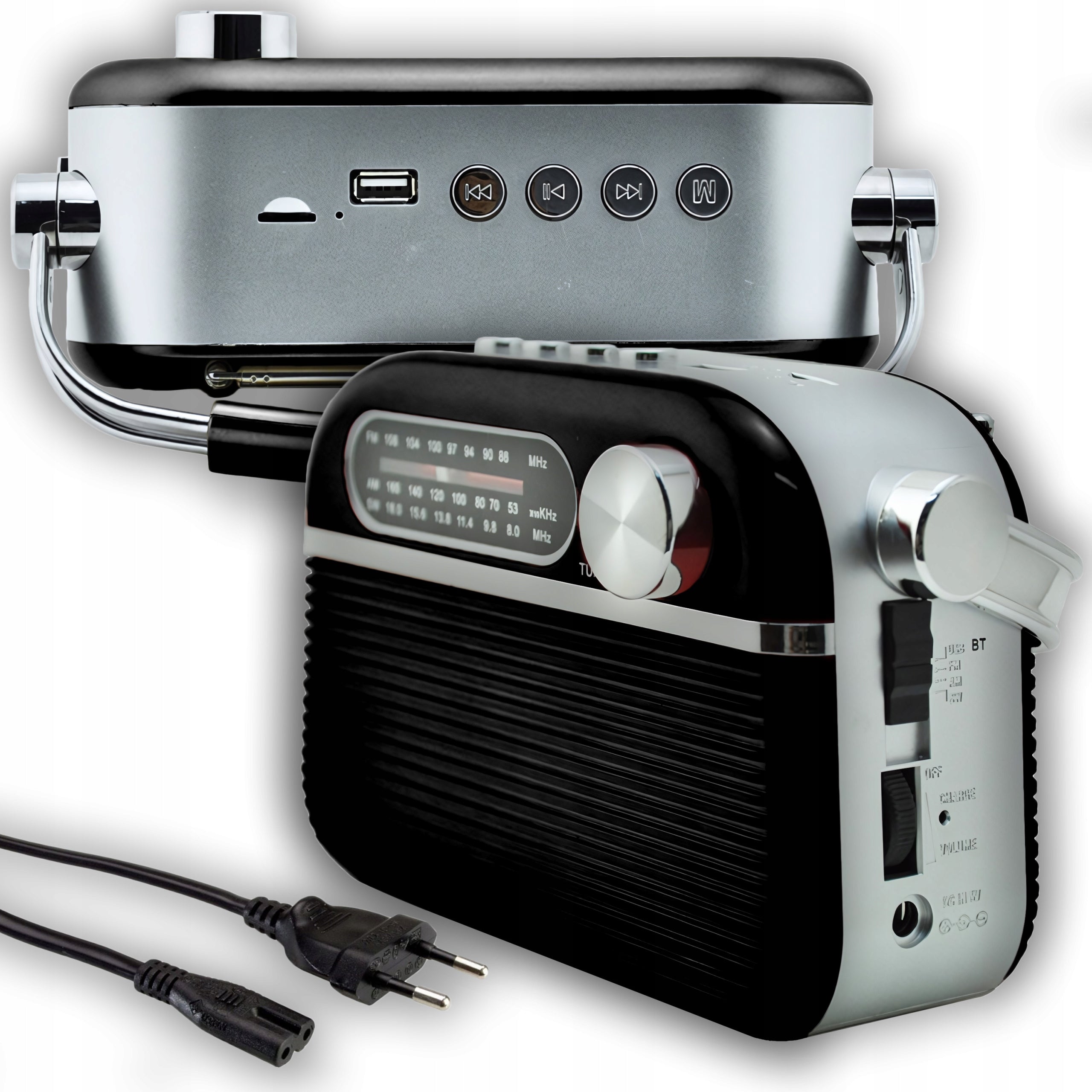 KITCHEN RADIO RETRO PORTABLE NETWORK BATTERY OPERATED FM AM BLUETOOTH SPEAKER Packaging status original