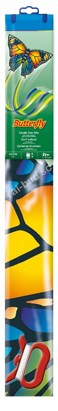 KITE BUTTERFLY EXTRA COLORS 3D EFFECT 1,5m 95x63cm Manufacturer code 95x63motyl