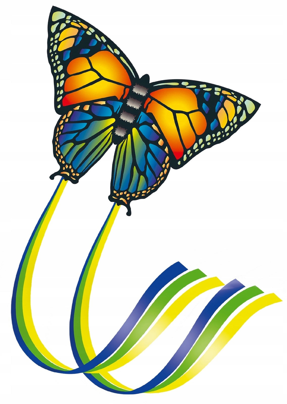 KITE BUTTERFLY EXTRA COLORS 3D EFFECT 1,5m 95x63cm