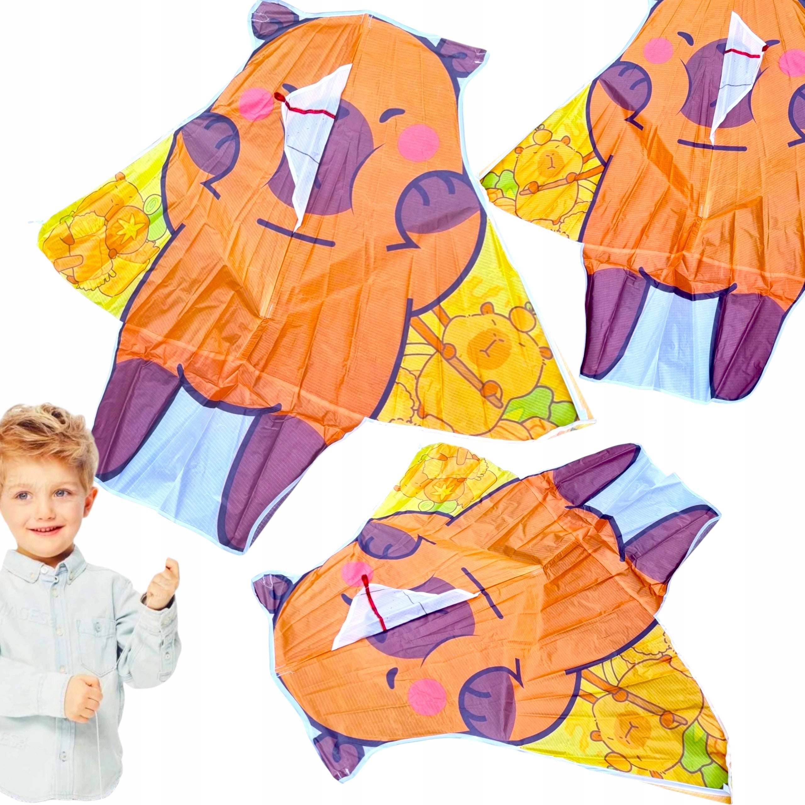 KITE CAPYBARA FOR CHILDREN TO LEARN TO PLAY MEGA LARGE CAPYBARA XXL
