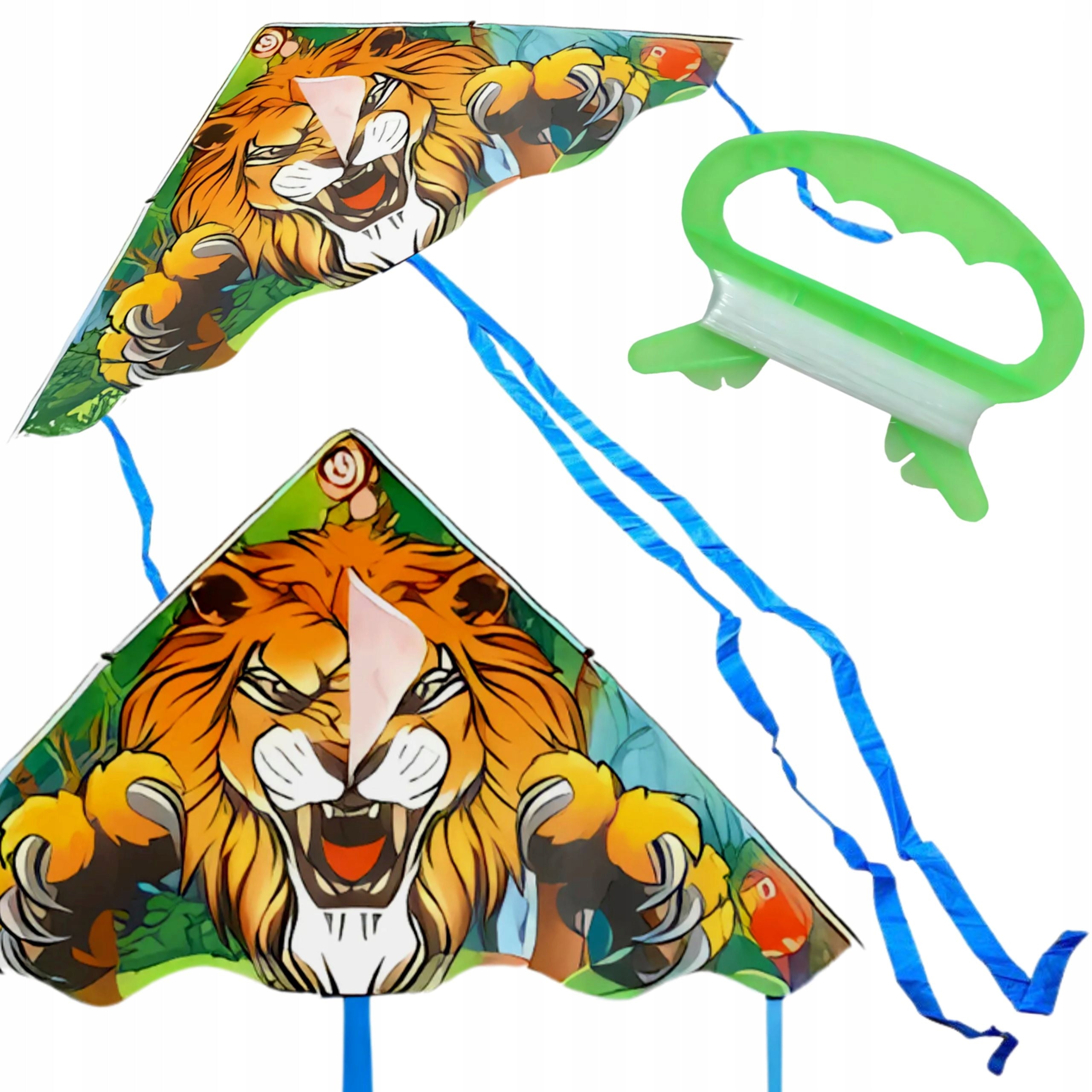 KITE FOR CHILDREN WITH RIBBONS CABLE COLORFUL LARGE 150cm MIX TRIANGULAR V2 Brand no brand