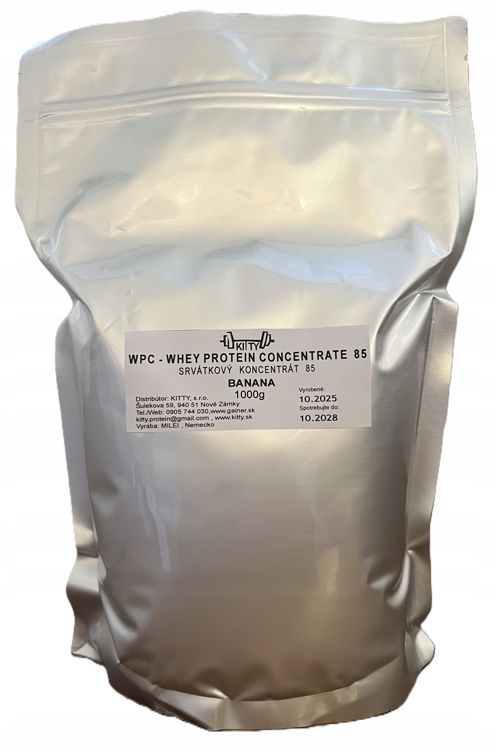 KITTY WPC - WHEY PROTEIN CONCENTRATE 85 1000 g. SRVÁTKOVÝ PROTEIN 85