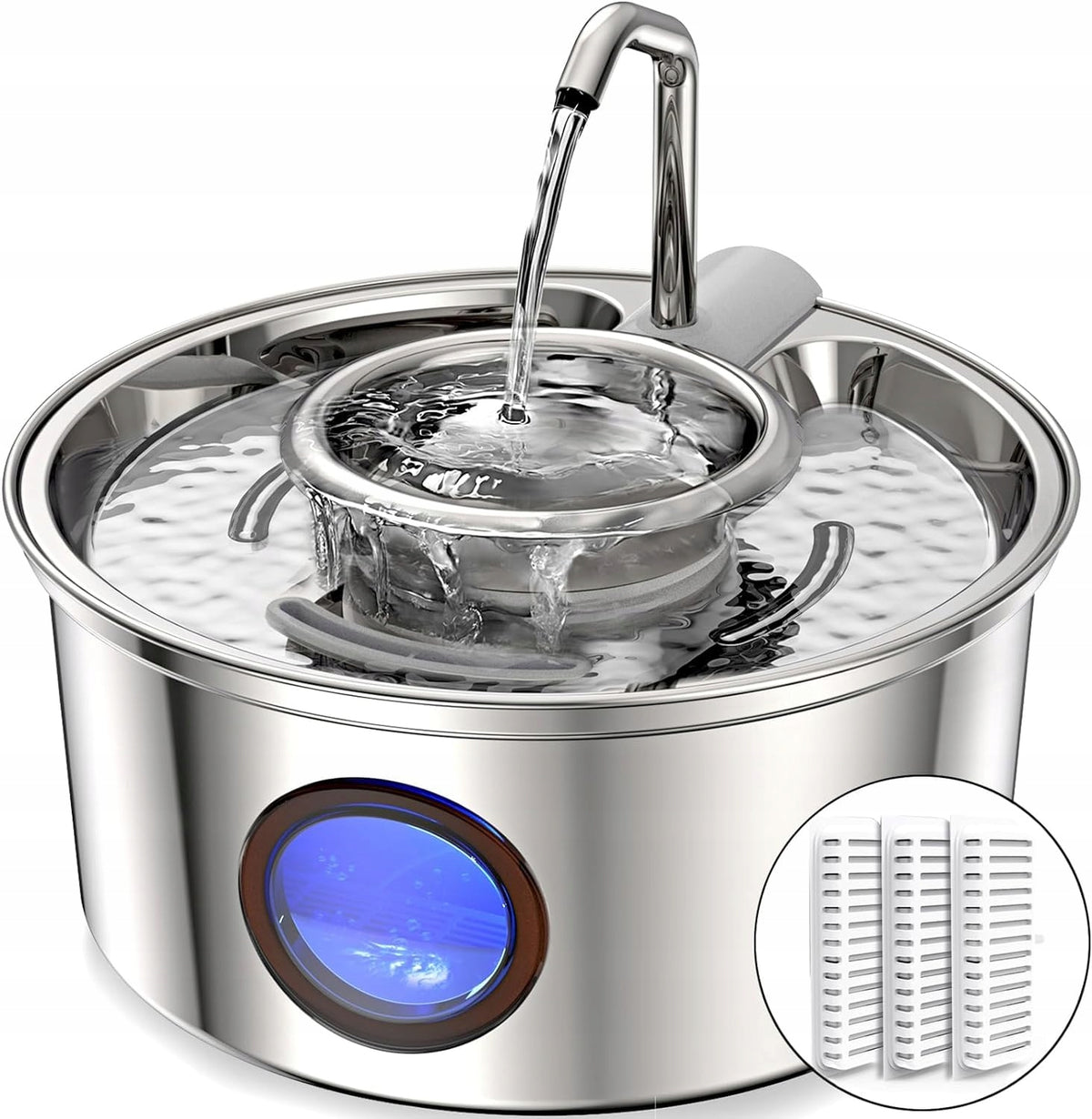 KITTYspout Cat Fountain 32L Stainless Steel Quiet With Filters